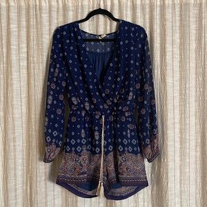 Midnight Blue Romper